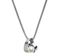 Skagen Collar Para Mujer Agnethe, 17.6 mm X 9.8 mm Colgante Plata Collar De Acero Inoxidable, SKJ0749040