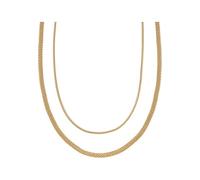 Skagen Collar Para Mujer Merete, L: 457mm Collar De Acero Inoxidable Dorado, SKJ1600710, Dorado brillante