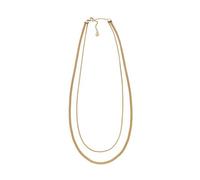 Skagen Collar Para Mujer Merete, L: 457mm Collar De Acero Inoxidable Dorado, SKJ1600710, Dorado brillante