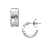 SKAGEN - Créoles Anja Pebble en Acier inoxydable argenté, pour Femme, SKJ1849040, Plata mate