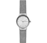 Skagen Freja reloj para mujer, movimiento de cuarzo con correa de acero o piel, Tono plata y blanco, 26MM