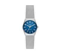 Skagen Grenen Reloj para Mujer, Movimiento Solar con Correa de Acero o Piel