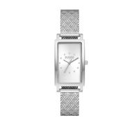 Skagen Hagen reloj para mujer, movimiento de cuarzo con correa de acero o piel, Tono plateado, 43MM