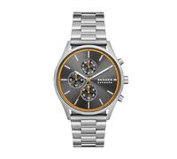 Skagen Holst Reloj para Hombre, Movimiento cronógrafo de Cuarzo con Correa de Acero o Piel