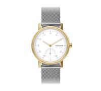 Skagen Kuppel Reloj para Mujer, Movimiento de Cuarzo con Correa de Acero o Piel, Tono Plateado y Tono Dorado, 32MM