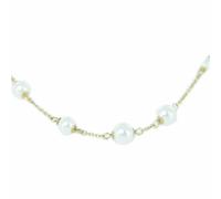 Skagen Mujer Collar Acero Perlas Double Wrap Oro JNSG035