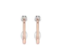 Skagen Pendientes criollos para mujer Agnethe Shell Pearl, SKJ1747791, L: 25x13.5x1.7mm, Acero inoxidable, No es una piedra preciosa