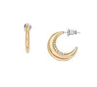 Skagen Pendientes de acero inoxidable o semipreciosos en tono dorado para mujer con cierre de poste