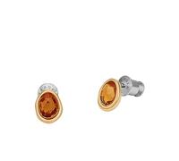 Skagen Pendientes de mujer Sea Glass color miel, SKJ1739710, L: 25x13.5x1.7mm, Acero inoxidable, No es una piedra preciosa
