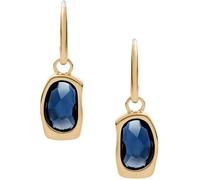 Skagen Pendientes Mujer de acero inoxidable tono dorado con cierre de gancho de alambre