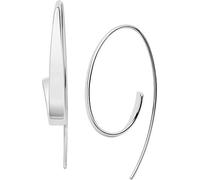 SKAGEN Pendientes para mujer en Acero Inoxidable o Semipreciosos con Cierre de Alambre Abierto, Arena Plateado