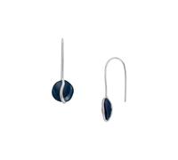 SKAGEN Pendientes para mujer en Acero Inoxidable o Semipreciosos con Cierre de Alambre Abierto, Negro Azabache