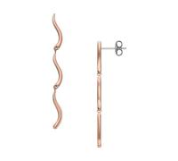 SKAGEN Pendientes para mujer en Acero Inoxidable o Semipreciosos con Cierre de Alambre Abierto, Oro Cobre