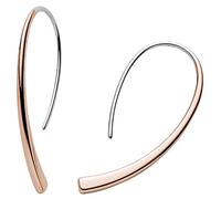 Skagen Pendientes para mujer en Acero Inoxidable o Semipreciosos con Cierre de Alambre Abierto, Oro Rosa y Plata
