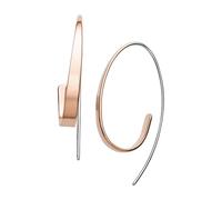 Skagen Pendientes para mujer en Acero Inoxidable o Semipreciosos con Cierre de Alambre Abierto, Oro Rosado