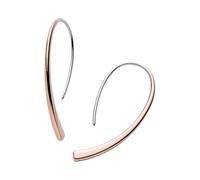 SKAGEN Pendientes para mujer en Acero Inoxidable o Semipreciosos con Cierre de Alambre Abierto, Oro Rosa y Plata