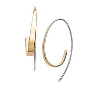 Skagen Pendientes para mujer en Acero Inoxidable o Semipreciosos con Cierre de Alambre Abierto, Sepia Quemado