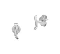 SKAGEN Pendientes para Mujer en Acero Inoxidable o Semipreciosos con Cierre Posterior de Pasador, Arena Plateado