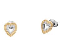 Skagen Pendientes para Mujer en Acero Inoxidable o Semipreciosos con Cierre Posterior de Pasador, Azafrán Dorado