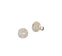 SKAGEN Pendientes para Mujer en Acero Inoxidable o Semipreciosos con Cierre Posterior de Pasador, Blanco Metálico