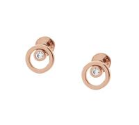 SKAGEN Pendientes para Mujer en Acero Inoxidable o Semipreciosos con Cierre Posterior de Pasador, Oro Mostaza