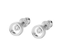 SKAGEN Pendientes para Mujer en Acero Inoxidable o Semipreciosos con Cierre Posterior de Pasador, Plata Nube