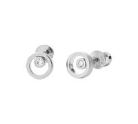 SKAGEN Pendientes para Mujer en Acero Inoxidable o Semipreciosos con Cierre Posterior de Pasador, Plata Nube