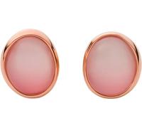 SKAGEN Pendientes para Mujer en Acero Inoxidable o Semipreciosos con Cierre Posterior de Pasador, Rosa Brillante