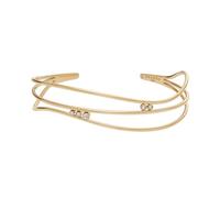 Skagen Pulsera brazalete de acero inoxidable y semipreciosas con puño para mujer