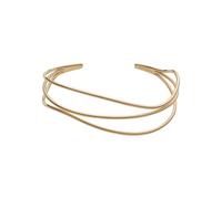 Skagen Pulsera brazalete de acero inoxidable y semipreciosas con puño para mujer