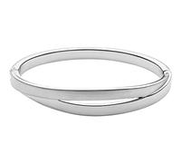 Skagen Pulsera Para Mujer Kariana, 67 mm X 62 mm; 49.5 mm X 61 mm Longitud Interior Plata Acero Inoxidable Pulsera, SKJ0714040, Plata Oscuro