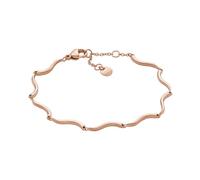 Skagen Pulsera de cadena para mujer Essential Waves de acero inoxidable en tono oro rosa, SKJ1787791, Oro rosado