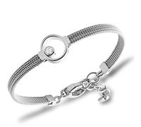 Skagen Pulsera Para Las Mujeres Kariana, 16,5 Cm De Longitud, 4 Cm De Extensión De Plata Pulsera De Malla De Acero Inoxidable, SKJ0834040, Gris suave