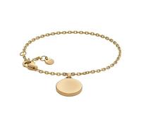Skagen Pulsera para mujer Kariana de acero inoxidable en tono dorado con guijarro, SKJ1751710, Oro Pálido