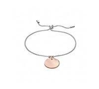 Skagen Pulsera Para Mujer Katrine, Longitud: 216mm, Ancho: 15.5mm Pulsera De Acero Inoxidable En 2 Tonos, SKJ1591998, Tono plateado