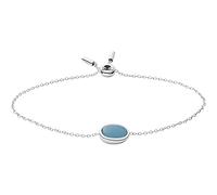 Skagen Pulsera Para Mujer Sea Glass, Longitud: 16.5- 21.5 Cm Pulsera Plateada De Acero Inoxidable, SKJ1461040