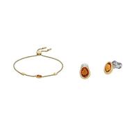 Skagen - Pulsera Sea Glass de mujer con pendientes Honey Glass