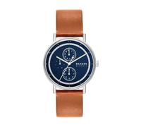 Skagen Reloj Analógico para Hombre de Cuarzo con Correa en Cuero SKW6943