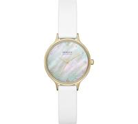 Skagen Reloj Anita Lille de Tres manecillas para Mujer, de Acero Inoxidable en Tono Dorado, SKW3138