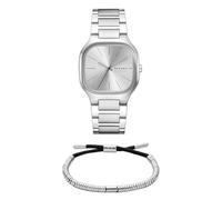 Skagen Reloj de Cuarzo de Tres Agujas de Acero Inoxidable y Conjunto de Joyería para Hombre