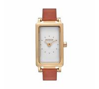 Skagen Reloj Hagen para Mujer, Movimiento de Cuarzo a Dos Agujas con Correa de Acero o Piel