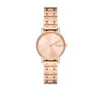 Skagen Reloj Signatur Lille para mujer, Movimiento bimanual de cuarzo en tono oro rosa con correa de acero o piel, 30 mm, Tono Oro Rosa