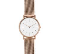Skagen Reloj Signatur para Mujer, Movimiento bimanual de Cuarzo con Correa de Acero o Piel