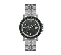 Skagen Signatur Sport reloj para hombre, movimiento de cuarzo con correa de piel de acero inoxidable, Gris y negro, 40MM