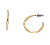 Skagen Women's Kariana Gold-Tone Stainless Steel Hoop Earrings (Model: SKJ1722710)