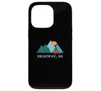 Skagway Alaska AK Vacation Souvenir Vintage Logo Carcasa para iPhone 13 Pro