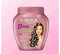 Skala Crema Capilar Dona 1000ml - Mascarilla Vegana 2 en 1 para Cabello Rizado y Seco - Sin Sulfatos, Parabenos ni Silicona