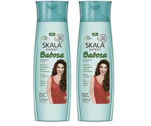 SKALA EXPERT- CHAMPÚ "BABOSA HIDRONUTRITIVO" -325ml- 100% vegano - Hidrata el cabello en profundidad. (Paquete de 2)