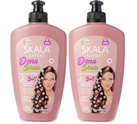 -Skala Expert- Crema para Peinar "Dona" 250gr - 100% vegano - Con aceites vegetales que fortalecen y dan brillo al cabello (Paquete de 2)