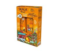 -Skala Expert- Kit de champú + acondicionador de mango y castaño do Pará - 650ml - Champú Mango y Castaña do Pará - 650ml - Recupera la hidratación y reduce el frizz.